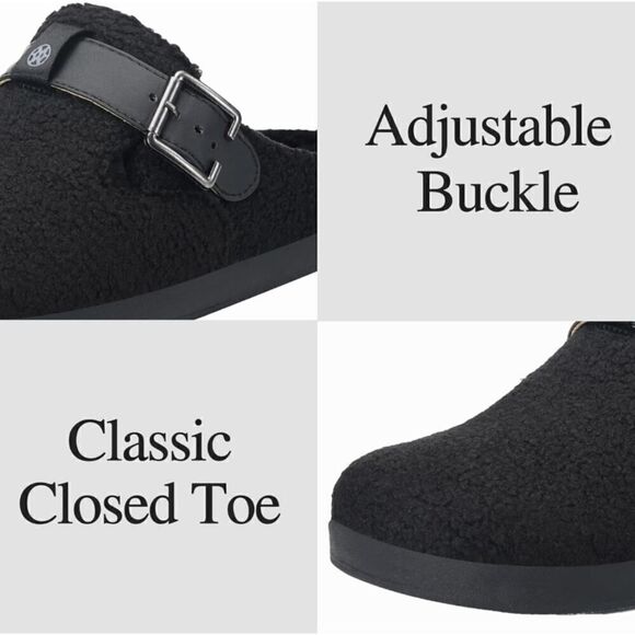 Hsyooes Women's/Men's Fuzzy Slippers Orthotic Arch Support House Shoes US 9/10 - Picture 4 of 15